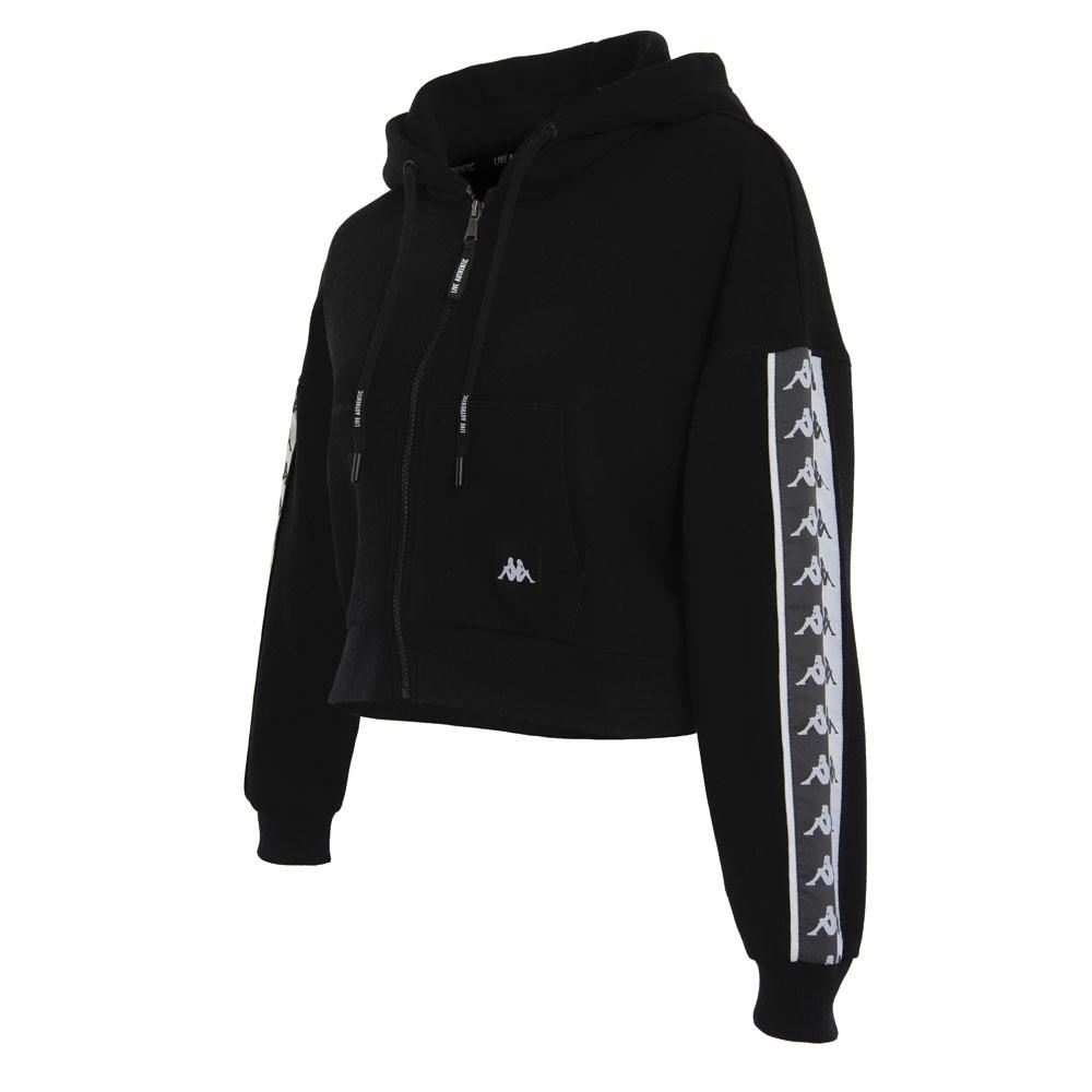 Poleron Women Crop Black Omini Back