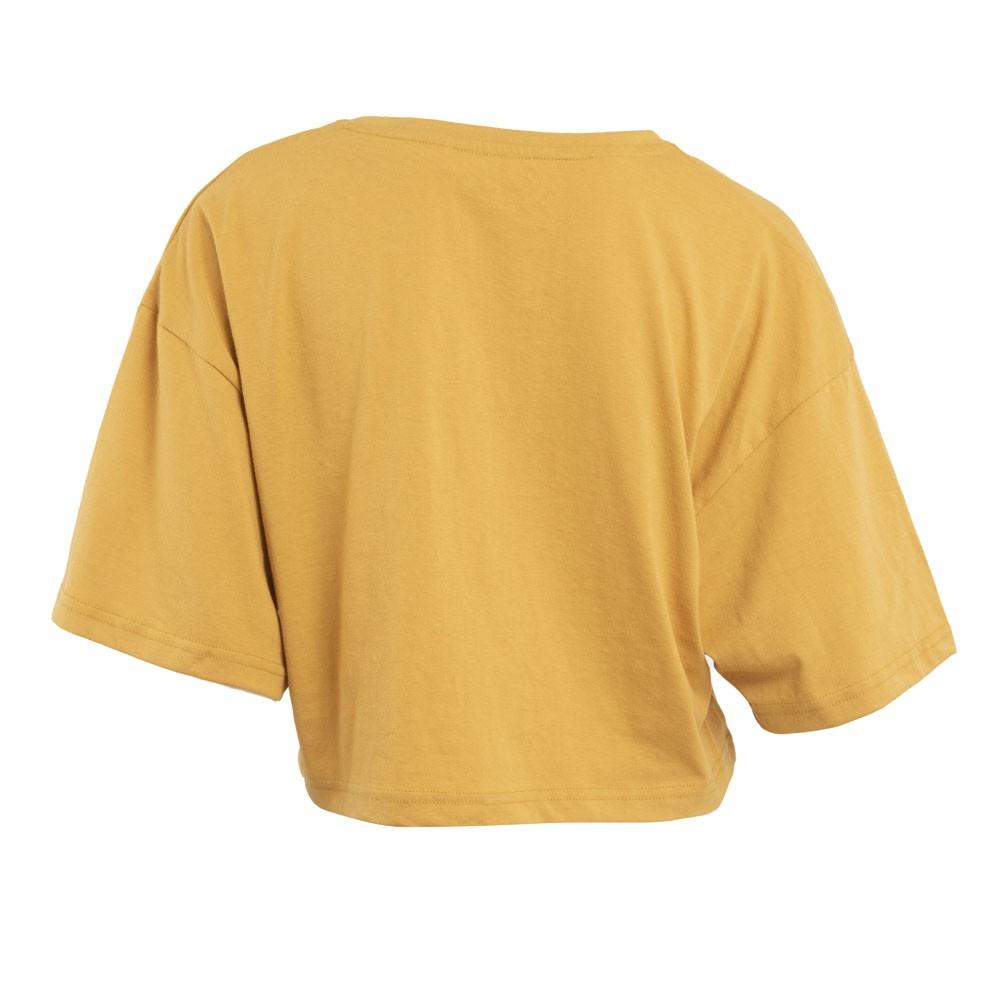 Crop Top Women Mustard Print Surf