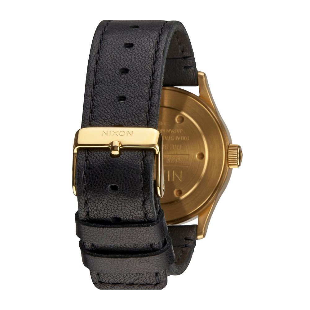 Reloj Nixon Sentry 38 Leather Gold Black