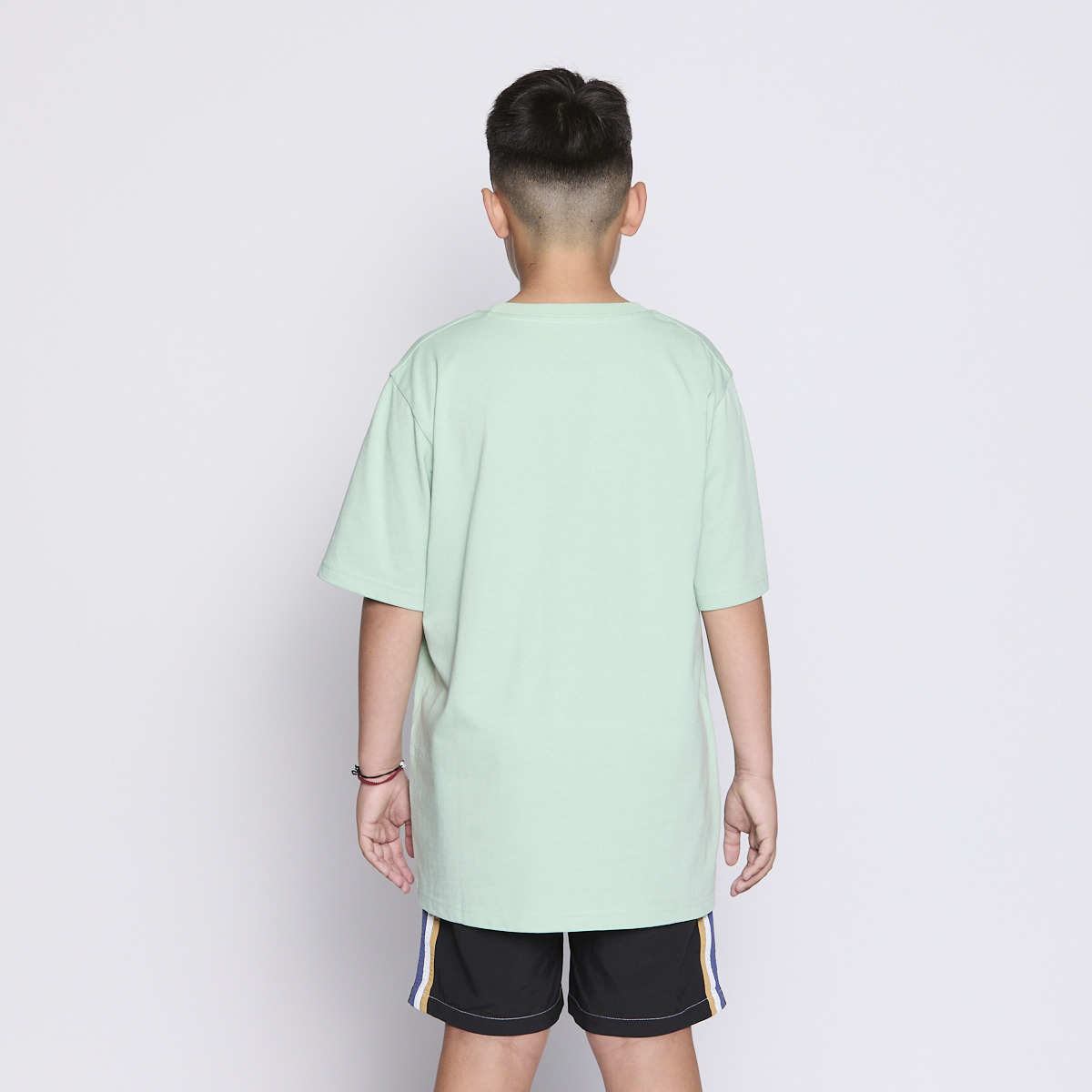 Polera Reef Kids Light Green Print Front
