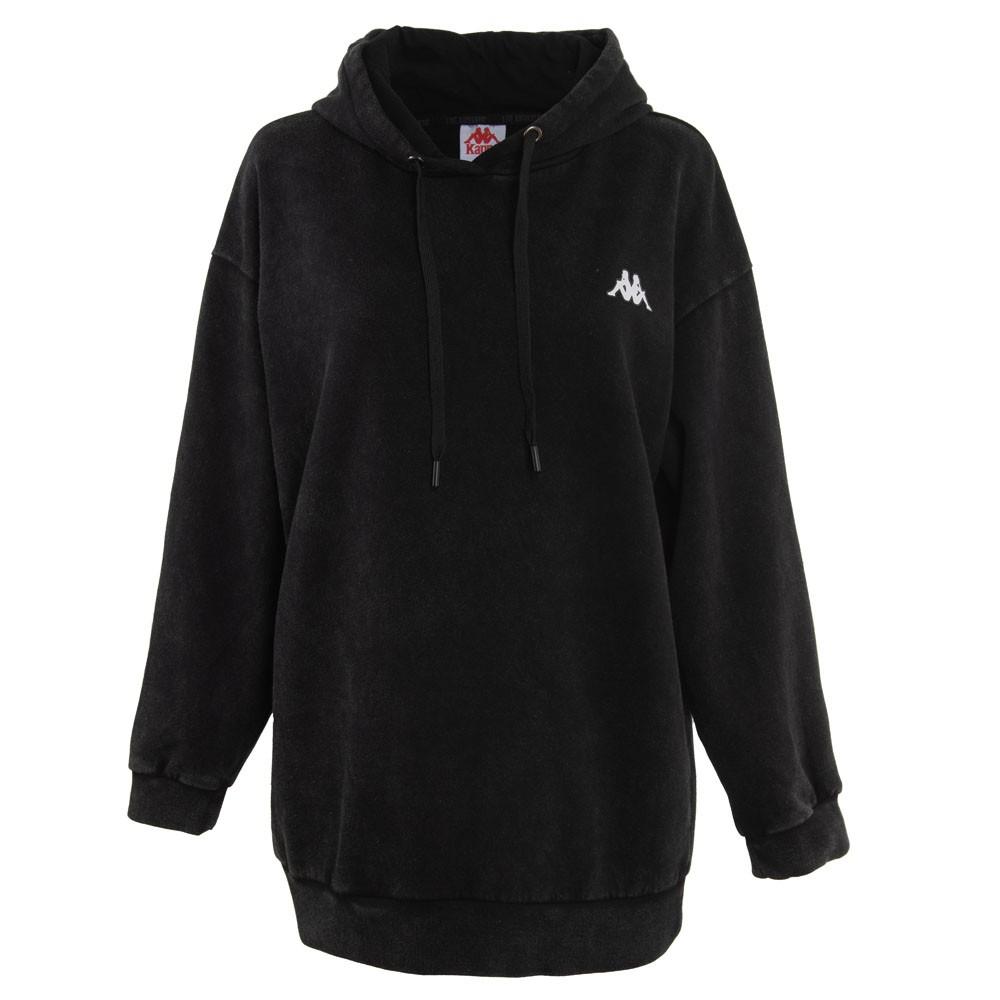 Poleron Women Long Hoodie Black