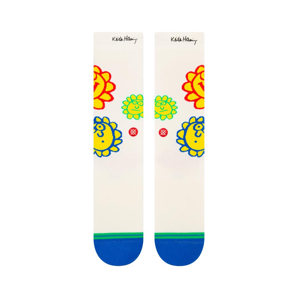 Stance Sock Unisex Happy fields off white