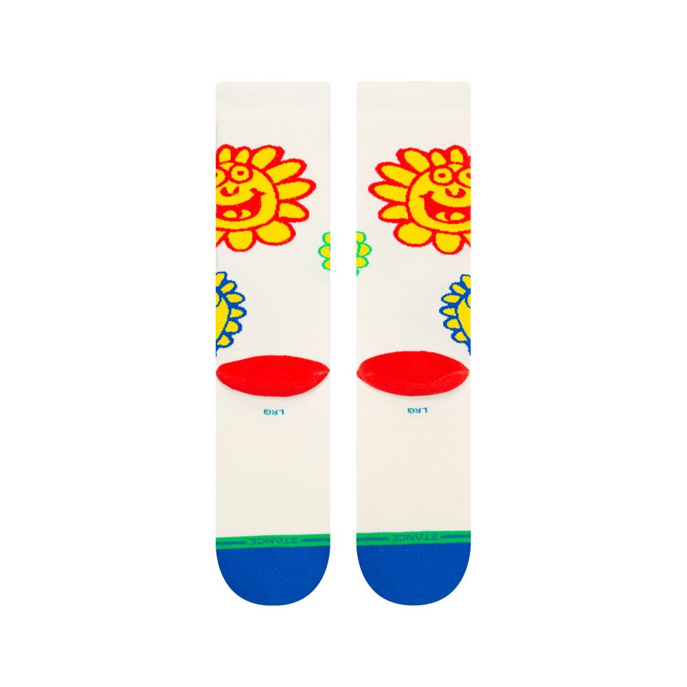 Stance Sock Unisex Happy fields off white