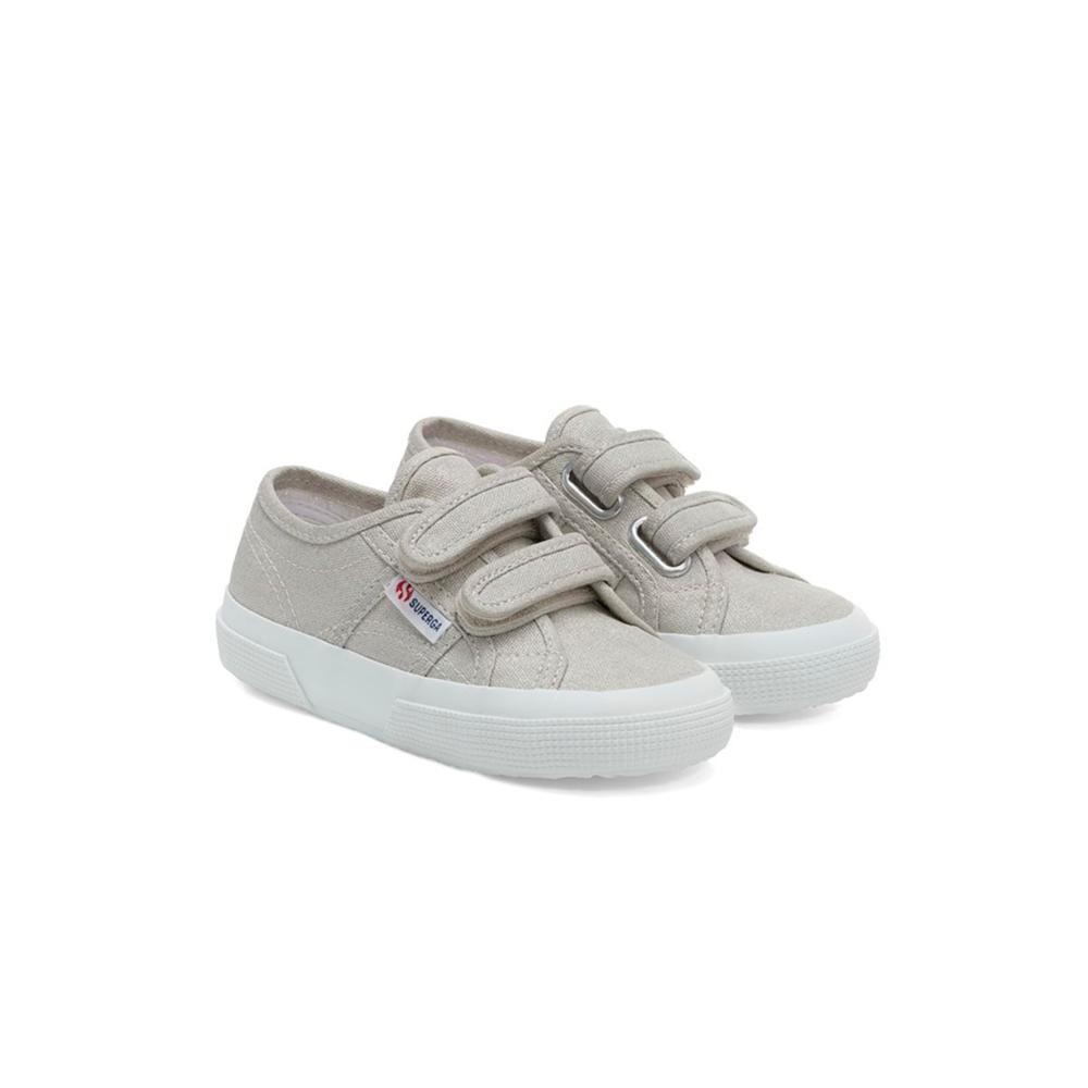 Zapatilla 2750 Kids Strap Canvas Grey Silver