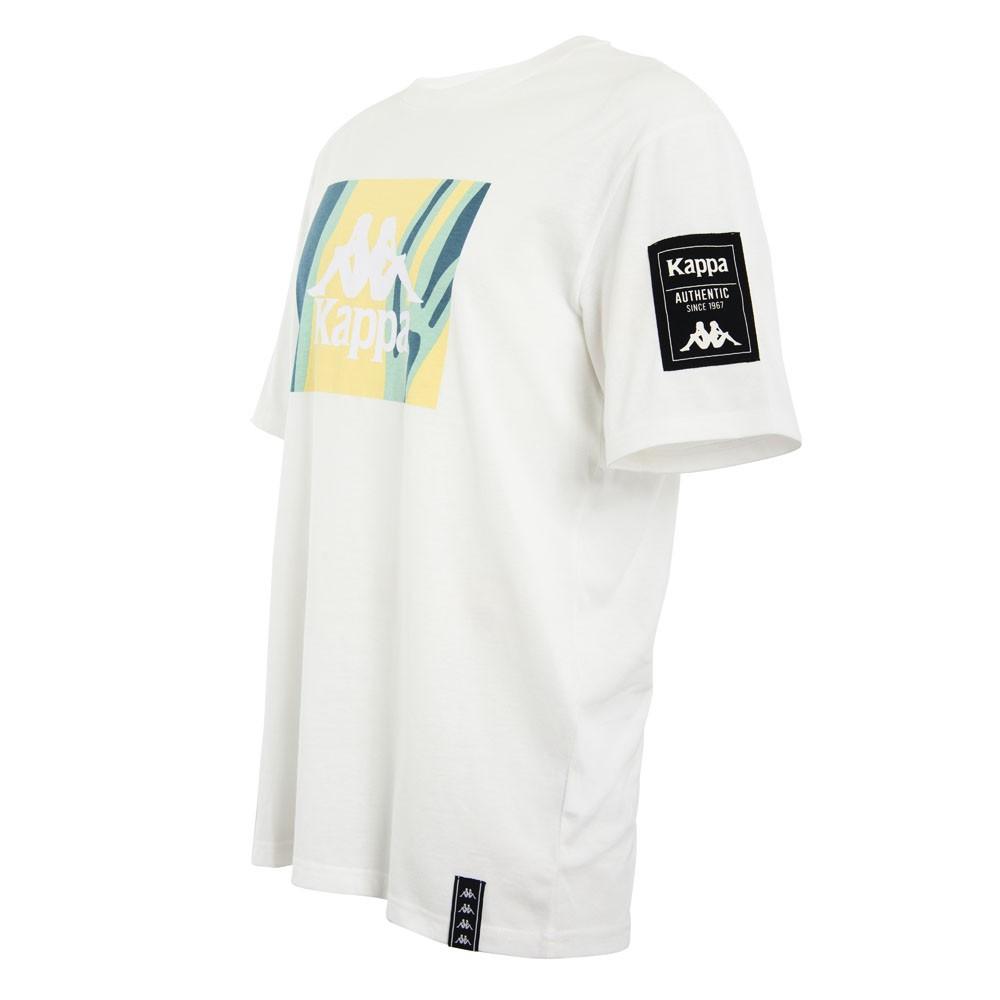 Polera Men White Print Psychedelic