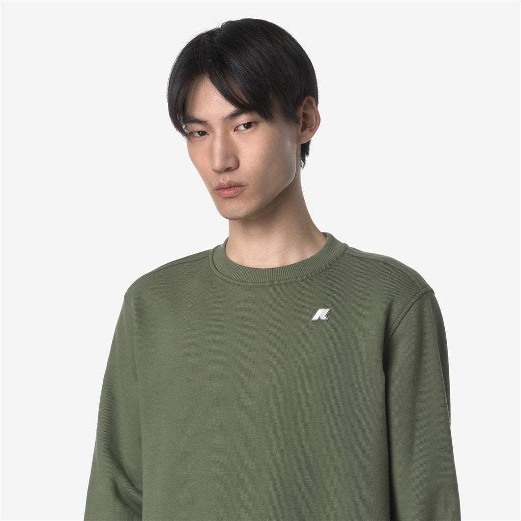 Polerón K-Way Men Baptiste French Terry Green Lichen