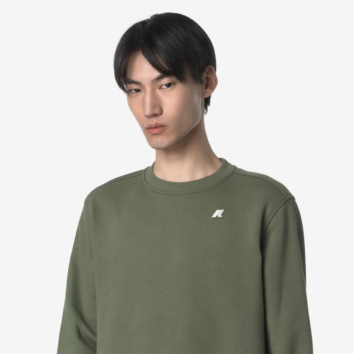 Polerón K-Way Men Baptiste French Terry Green Lichen
