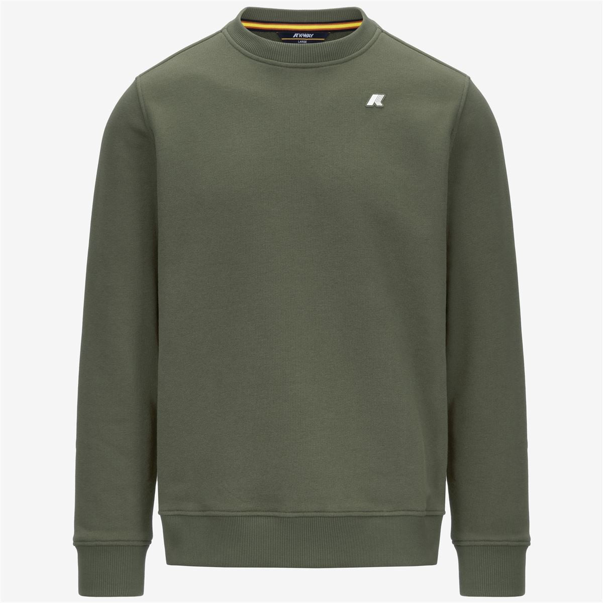 Polerón K-Way Men Baptiste French Terry Green Lichen