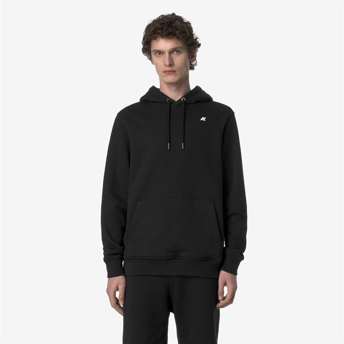 Polerón K-Way Men Barnie French Terry Black Pure
