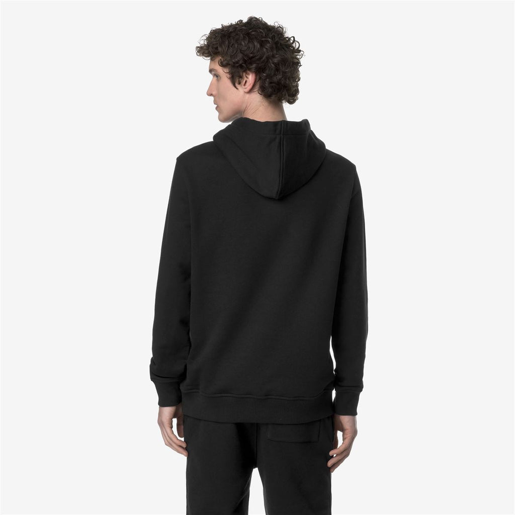Polerón K-Way Men Barnie French Terry Black Pure
