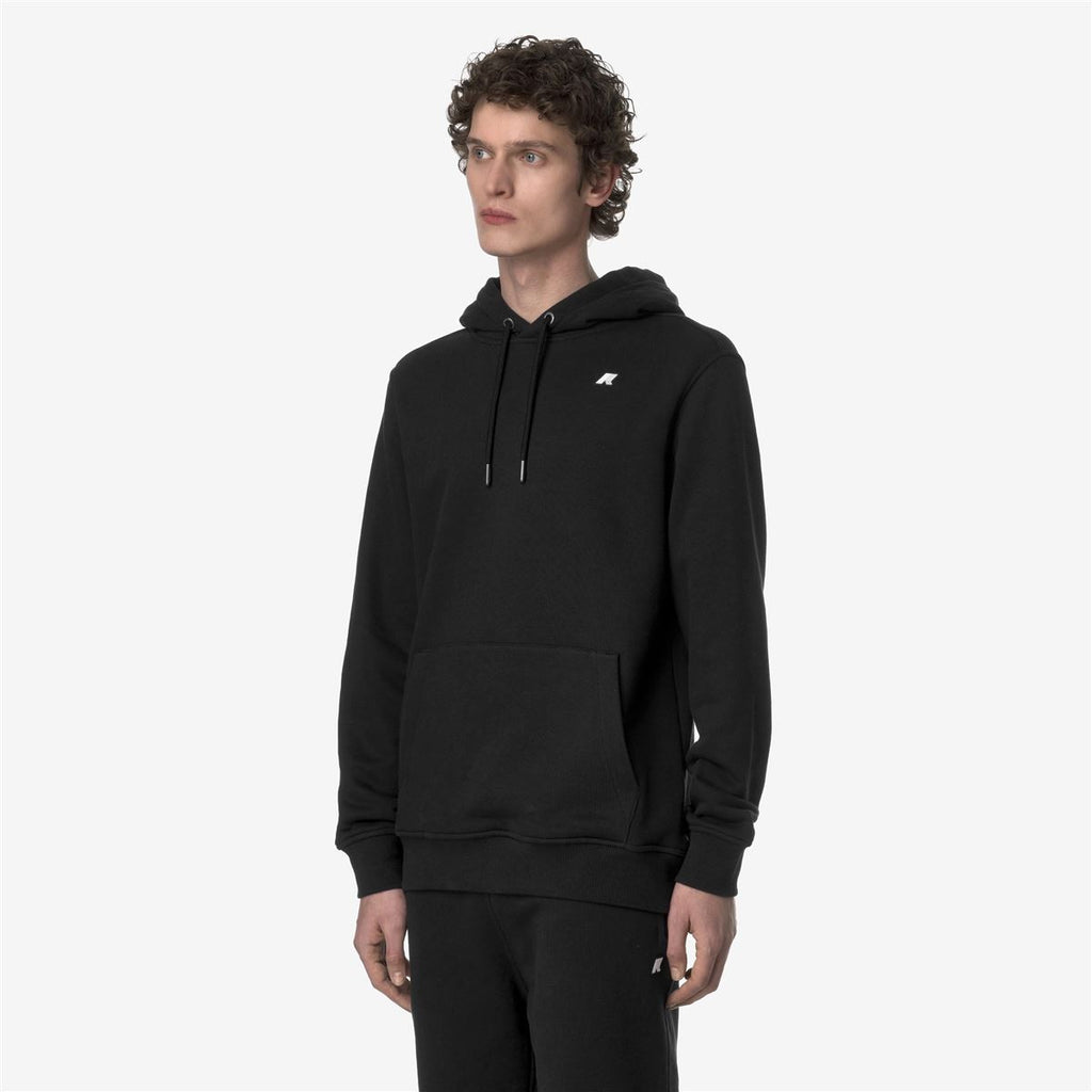 Polerón K-Way Men Barnie French Terry Black Pure