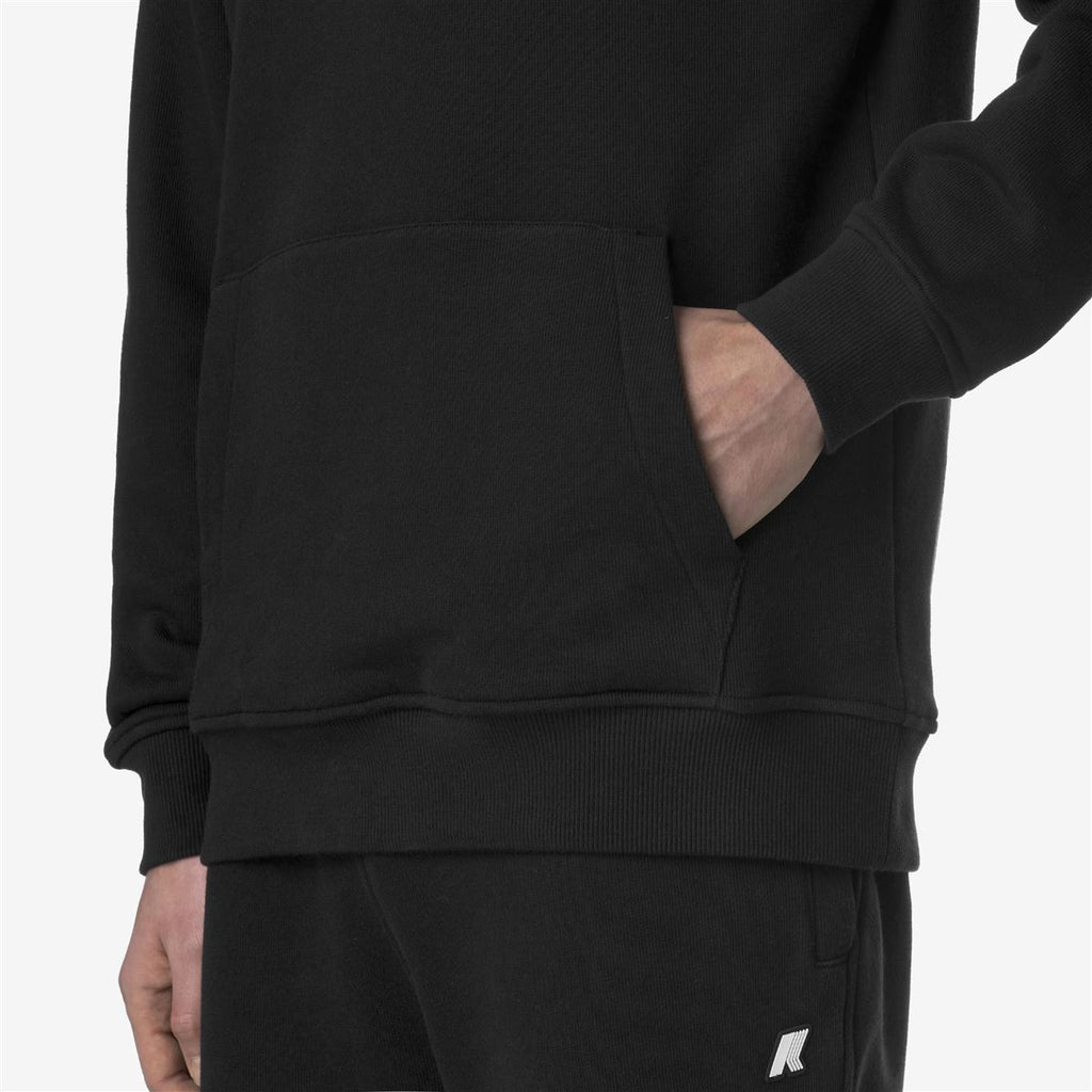 Polerón K-Way Men Barnie French Terry Black Pure