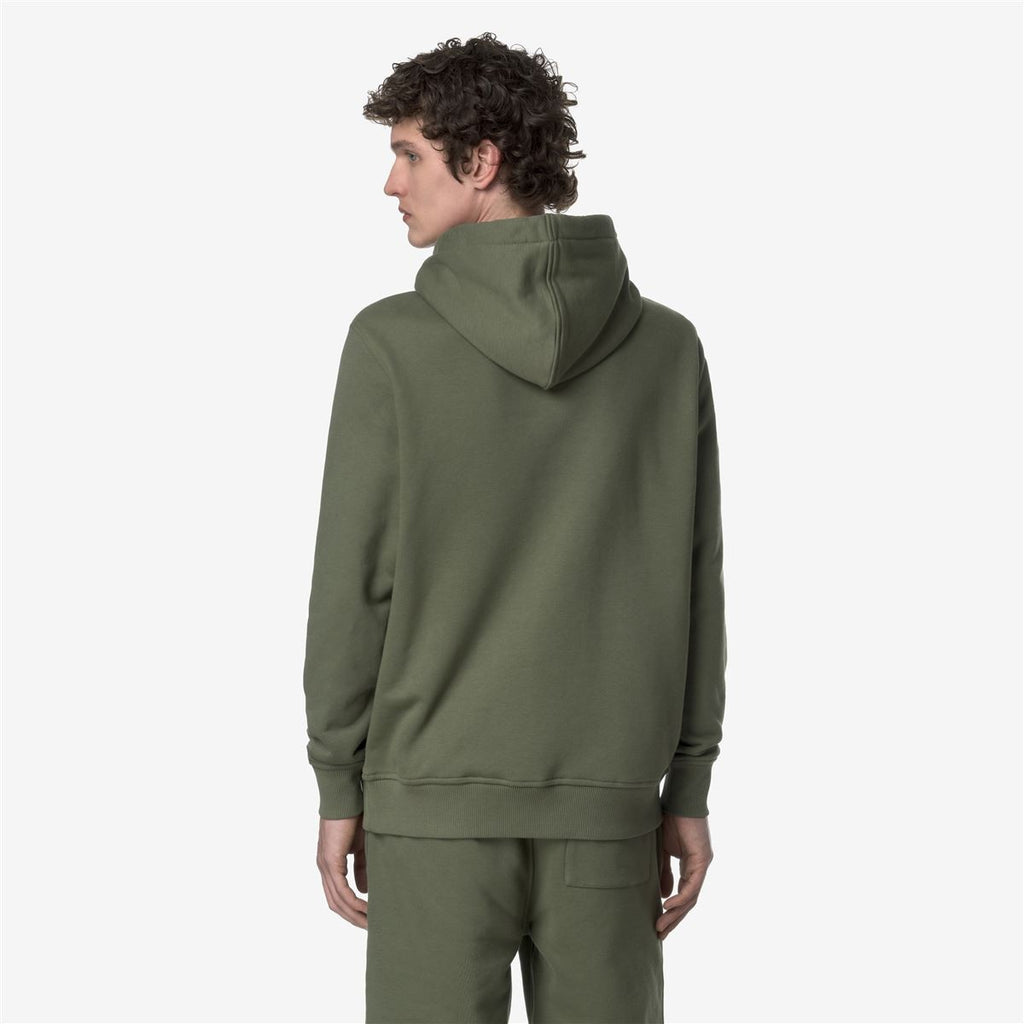 Polerón K-Way Men Barnie French Terry Green Lichen