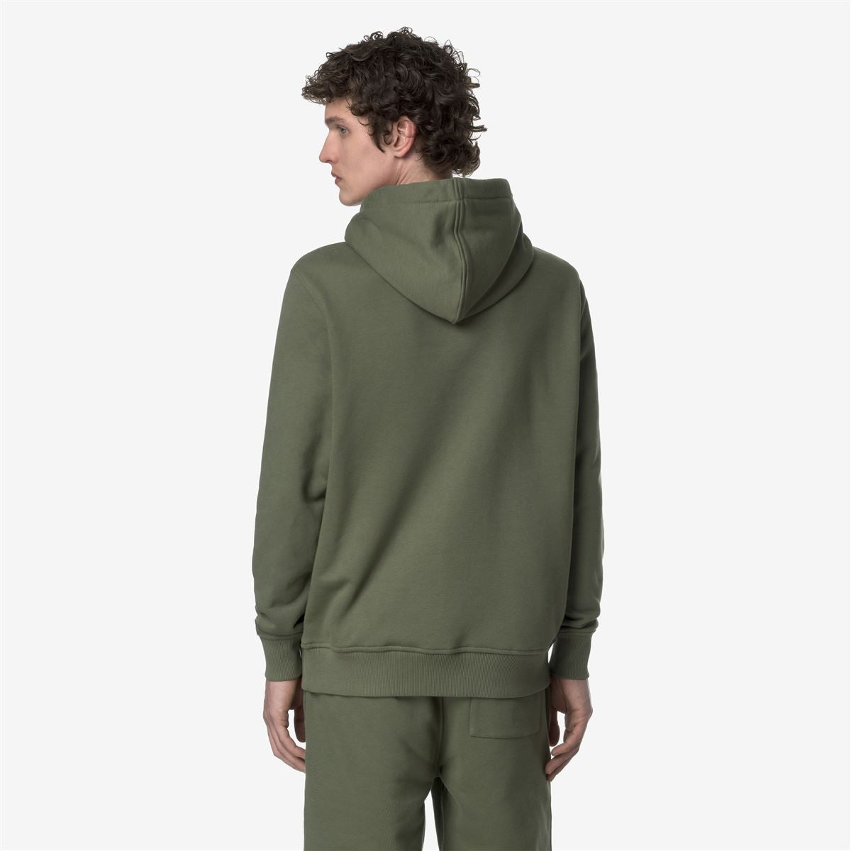Polerón K-Way Men Barnie French Terry Green Lichen