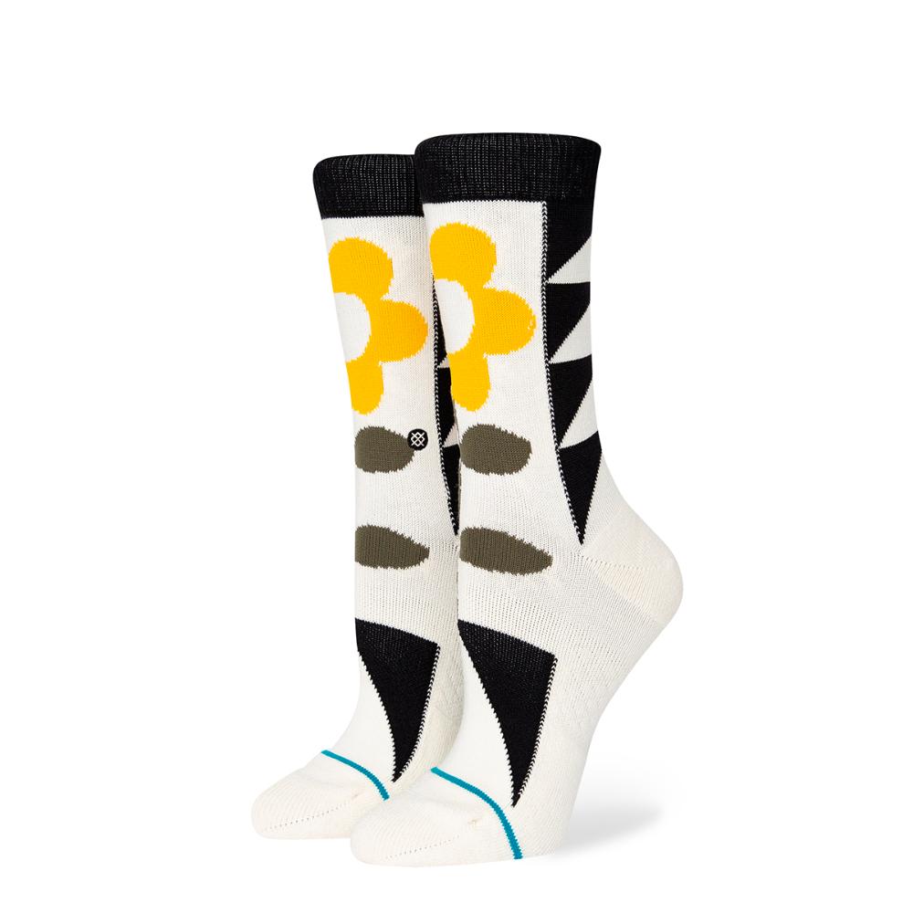 Stance Sock Women Quiltessential Off White