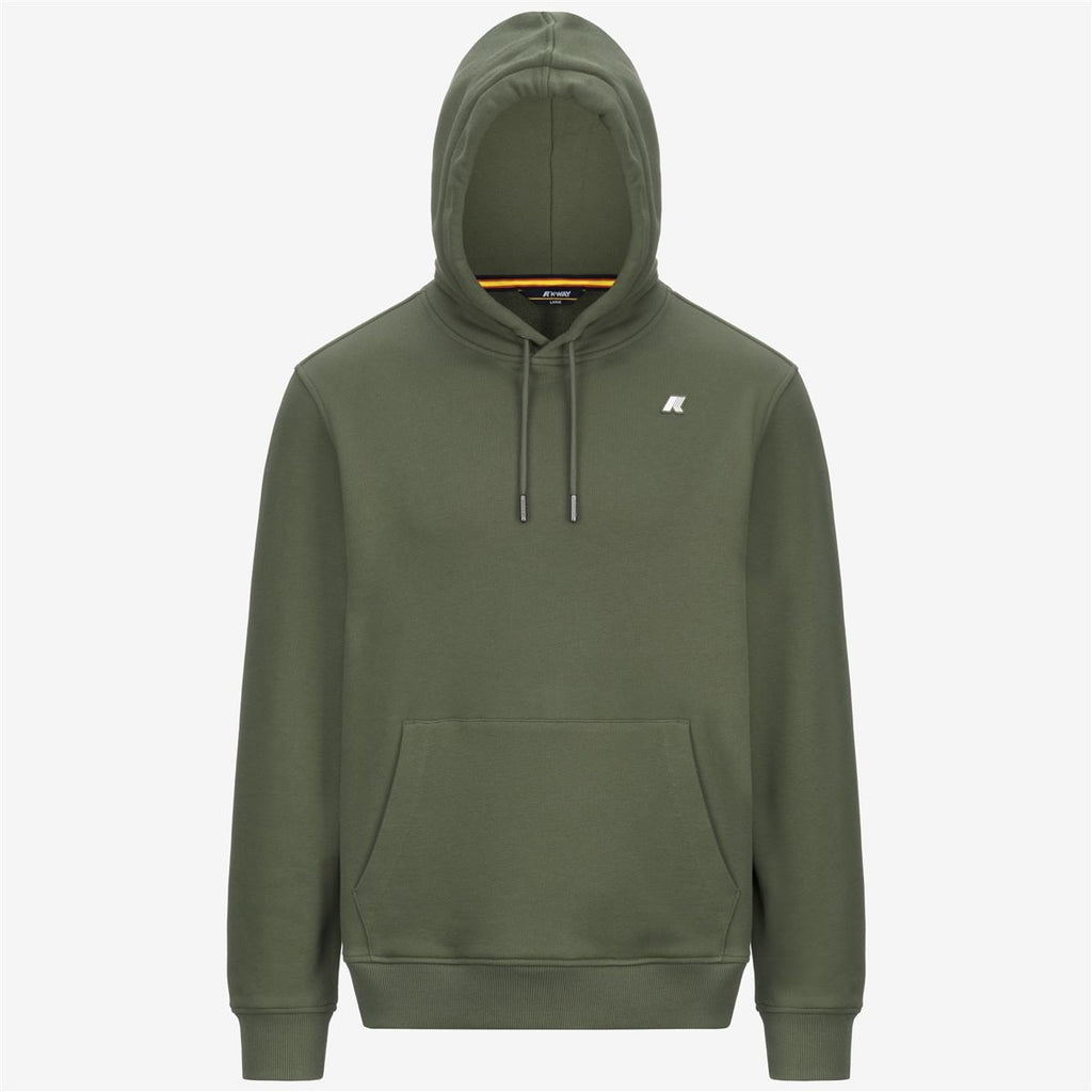 Polerón K-Way Men Barnie French Terry Green Lichen