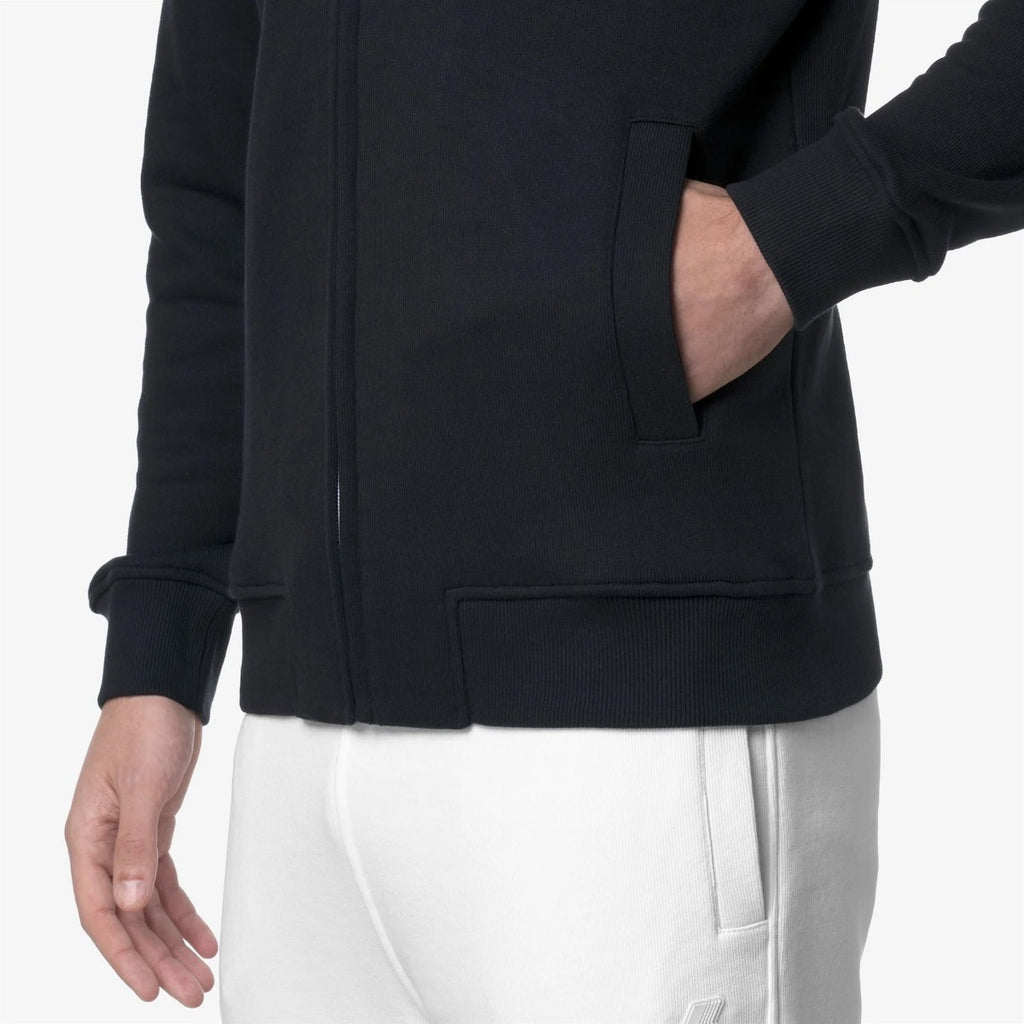 Poléron K-Way Men Anthony French Terry Black Pure