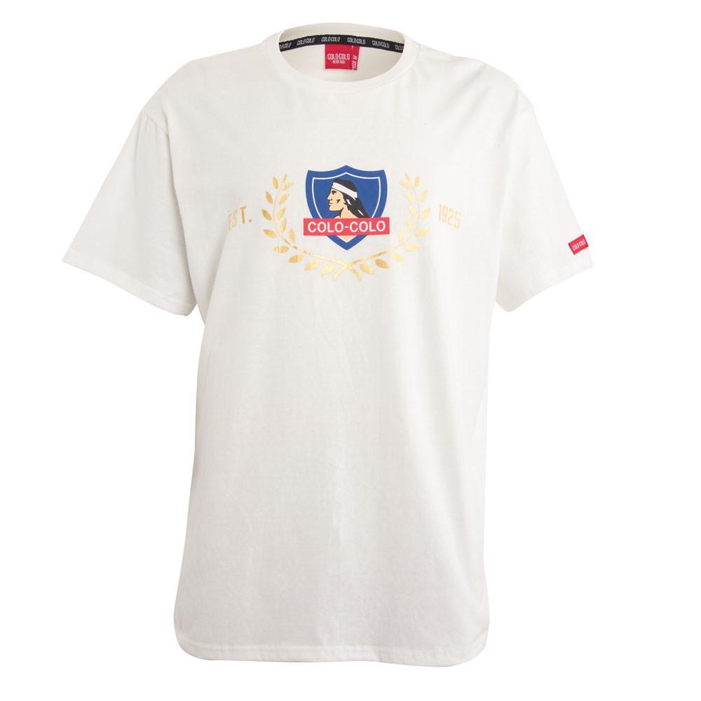 Polera Colo Colo Urbano Escudo Front White
