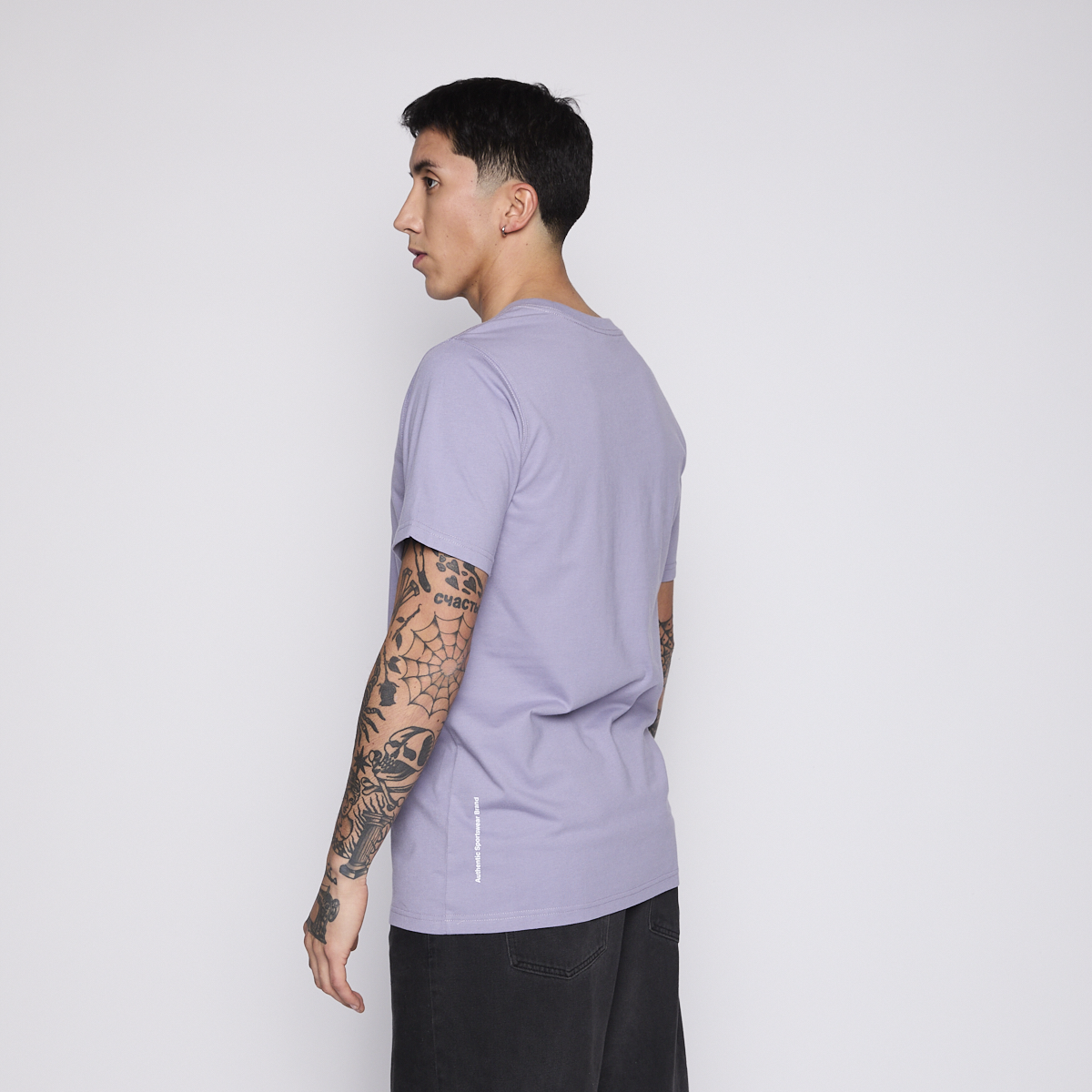 Polera Kappa Men Violet Omini Black