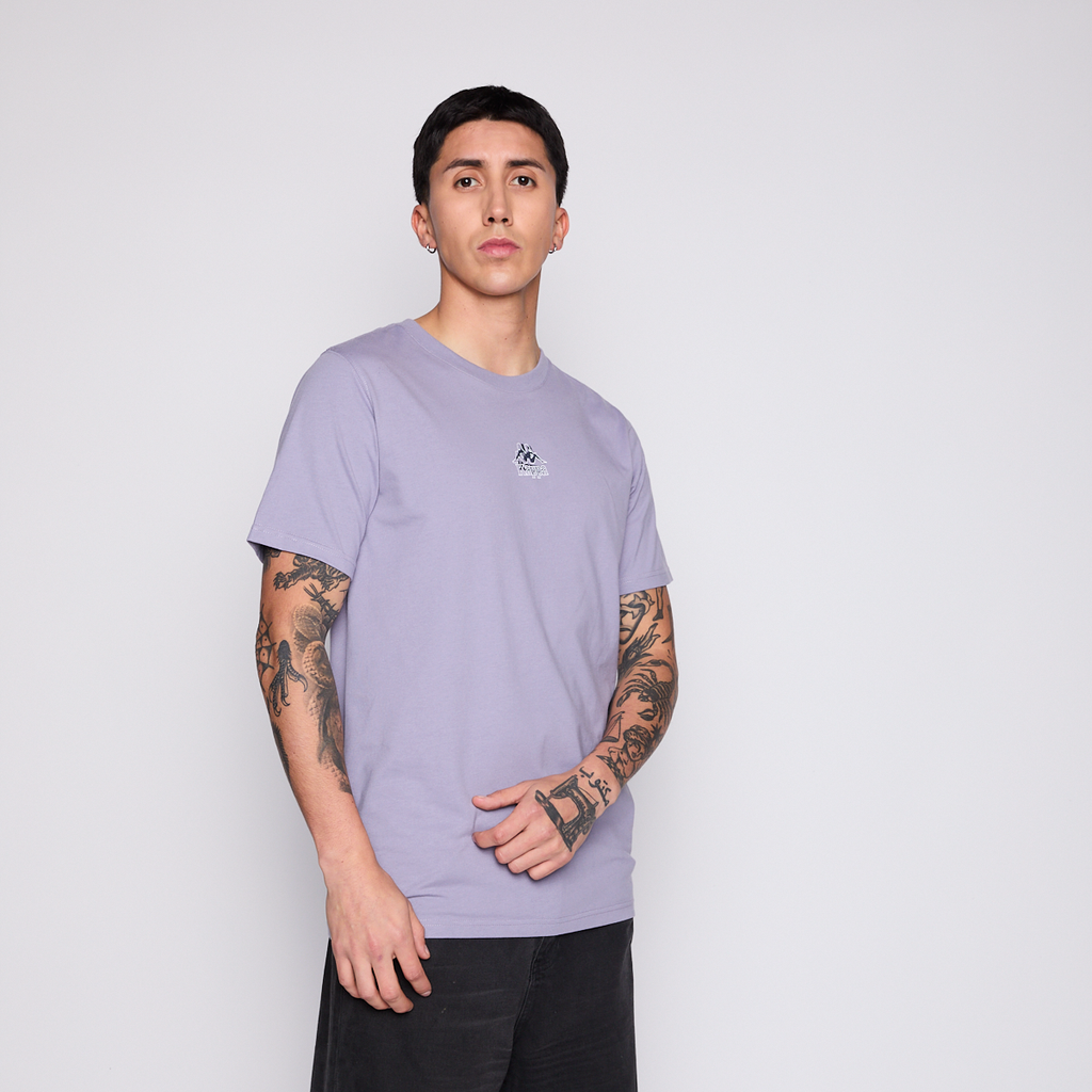 Polera Kappa Men Violet Omini Black