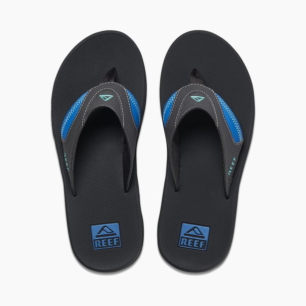 Sandalia Fanning Men Black Blue Reef