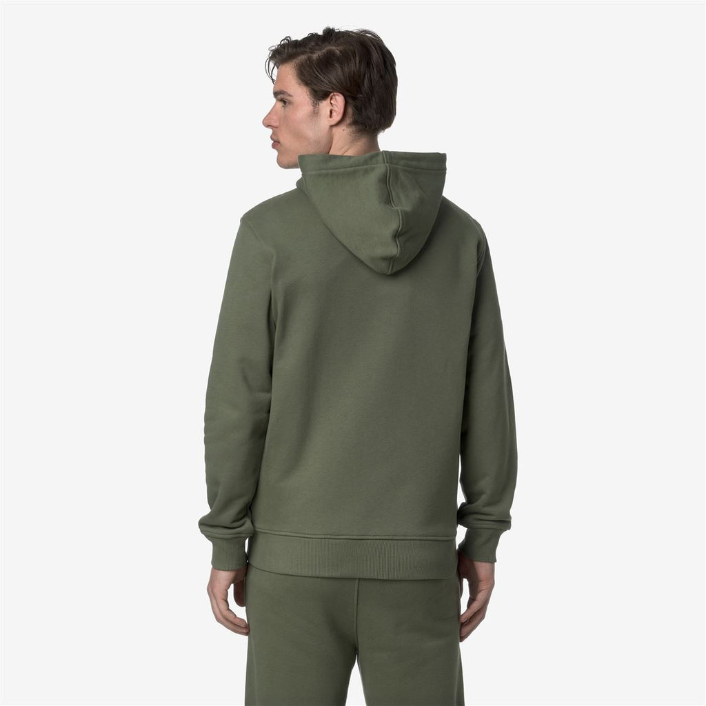 Poléron K-Way Men Anthony French Terry Green Lichen