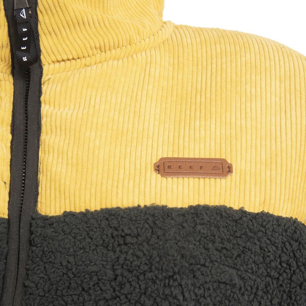 Poleron Women Sherpa Black Yellow