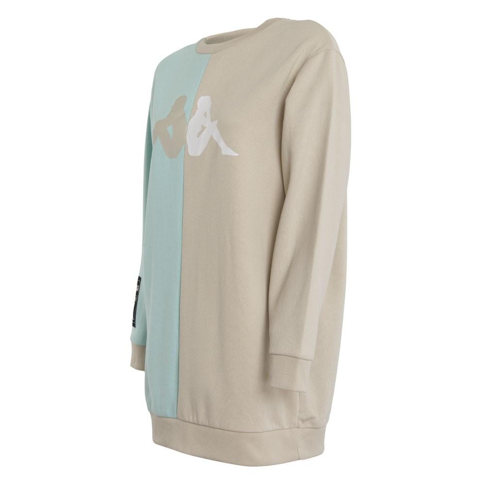 Poleron Women Oversize Split Grey Aqua