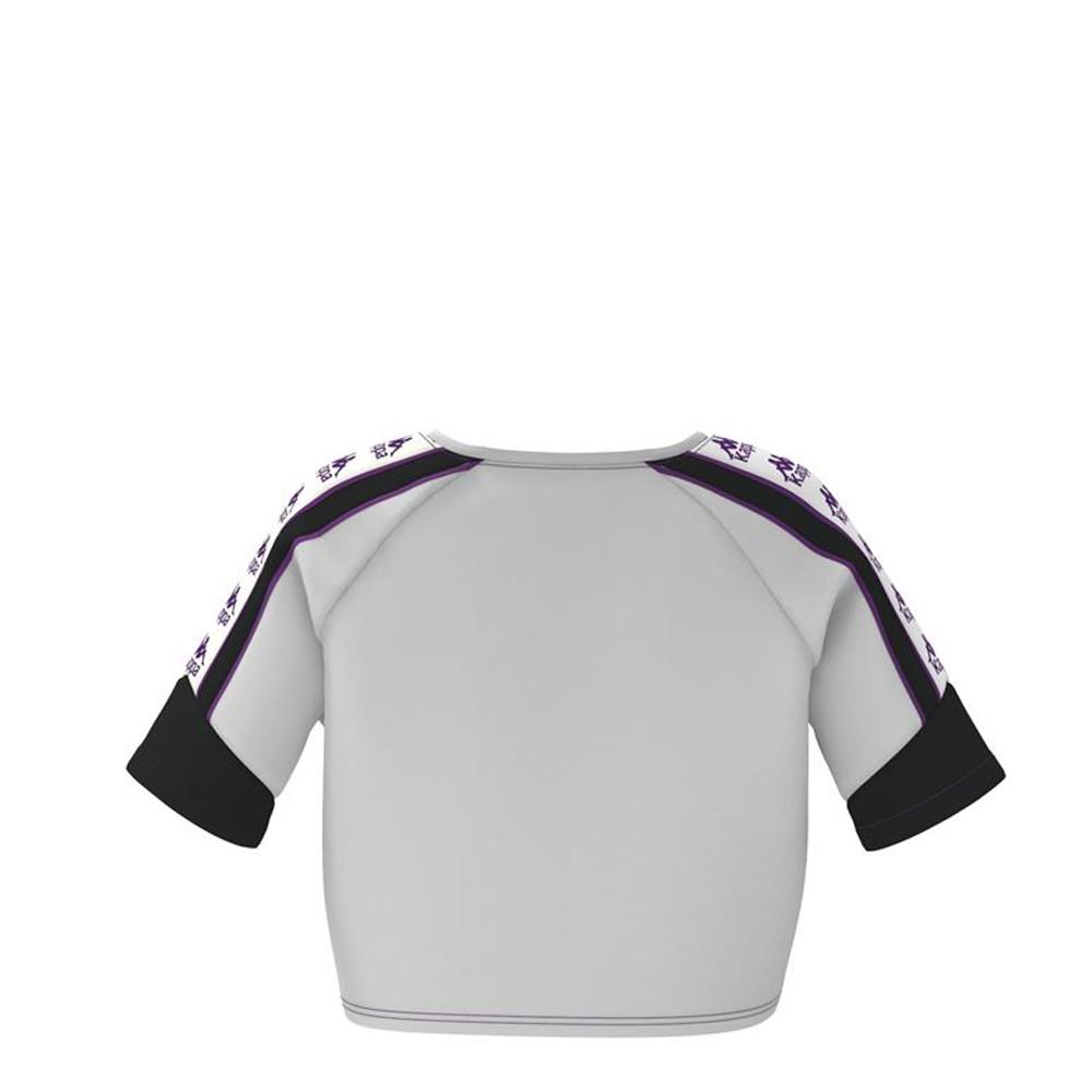 Croptop Authentic Women Finni White Black Violet