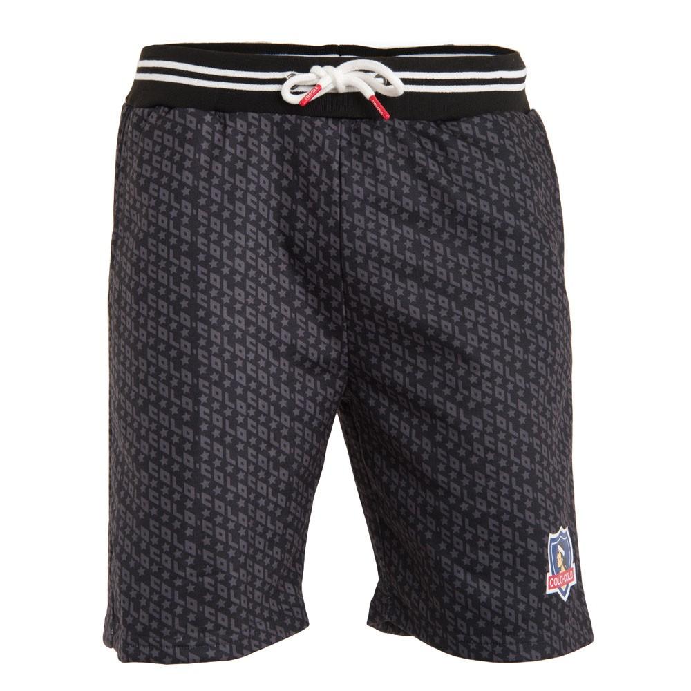 Short Colo Colo Urbano "letters" Negro y Gris