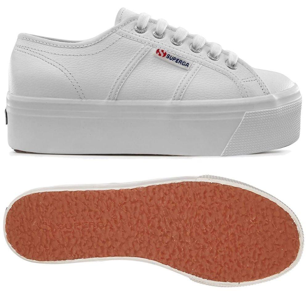 Zapatilla 2790 Tumbled Leather White Superga