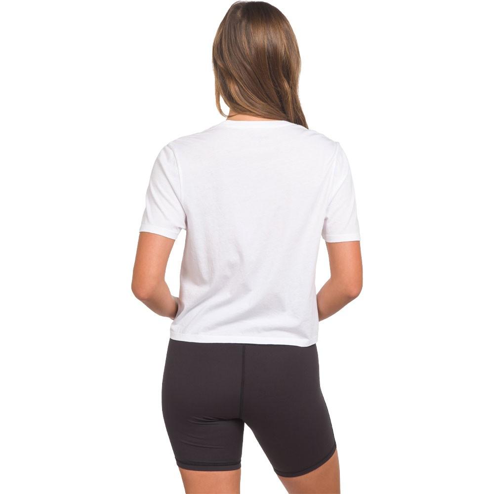 Polera Sakura Washed Crop Bright White Hurley