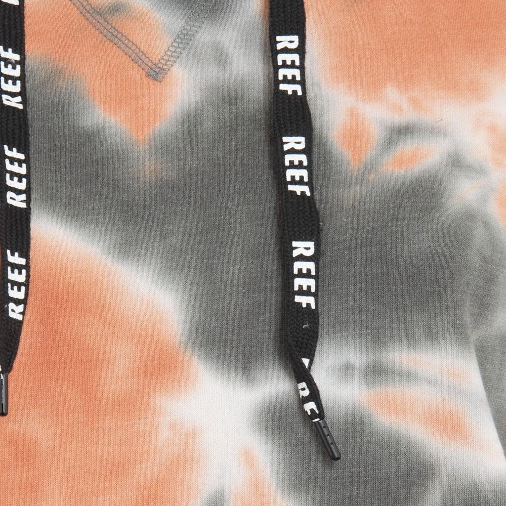 Poleron Women Tiedye Black Orange White Hoodie