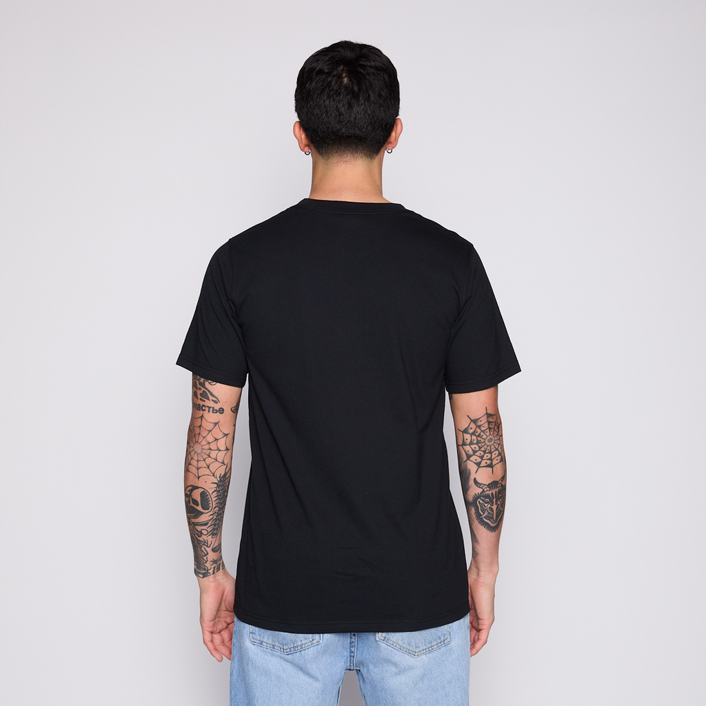 Polera Kappa Men Black Omini Fuchsia