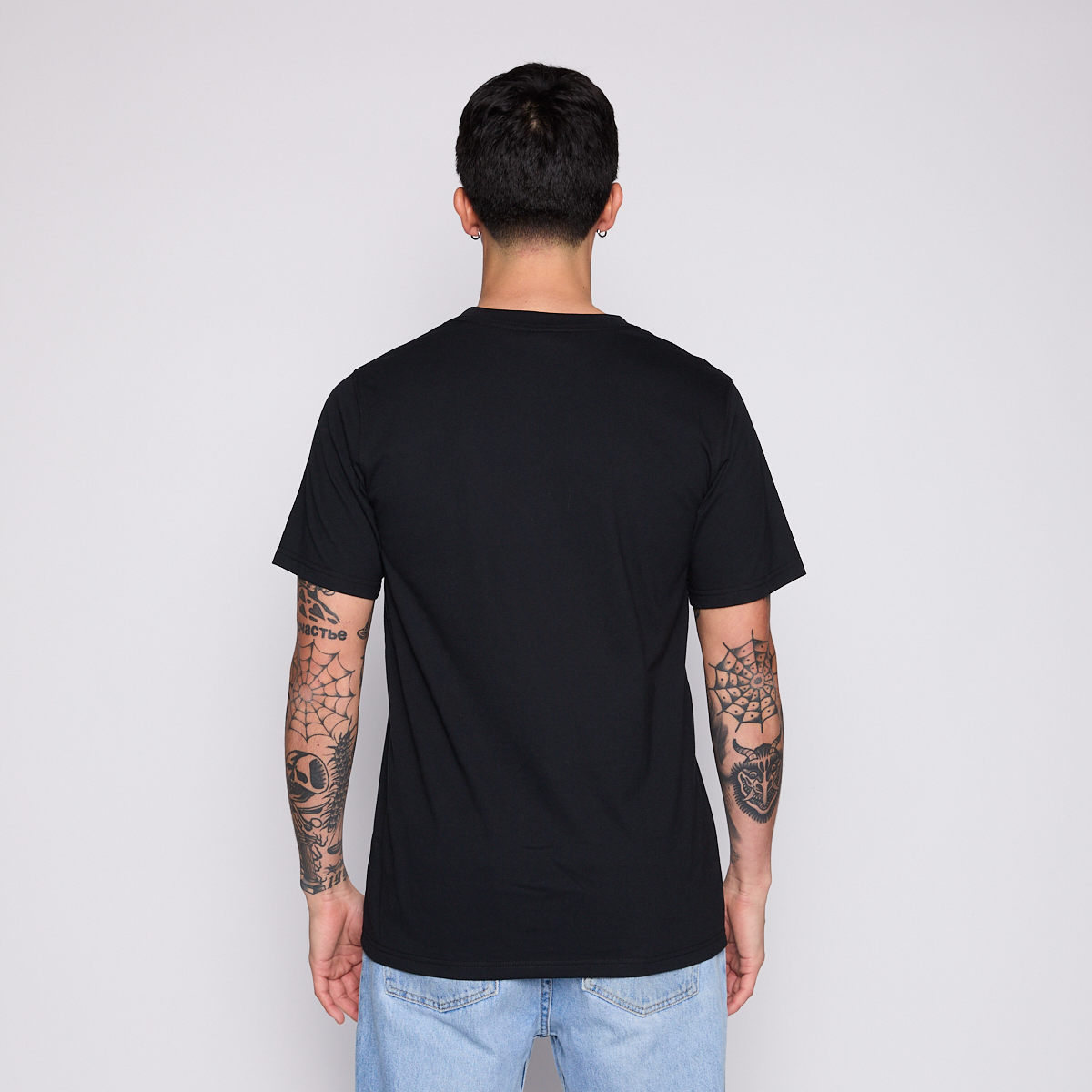 Polera Kappa Men Black Omini Fuchsia