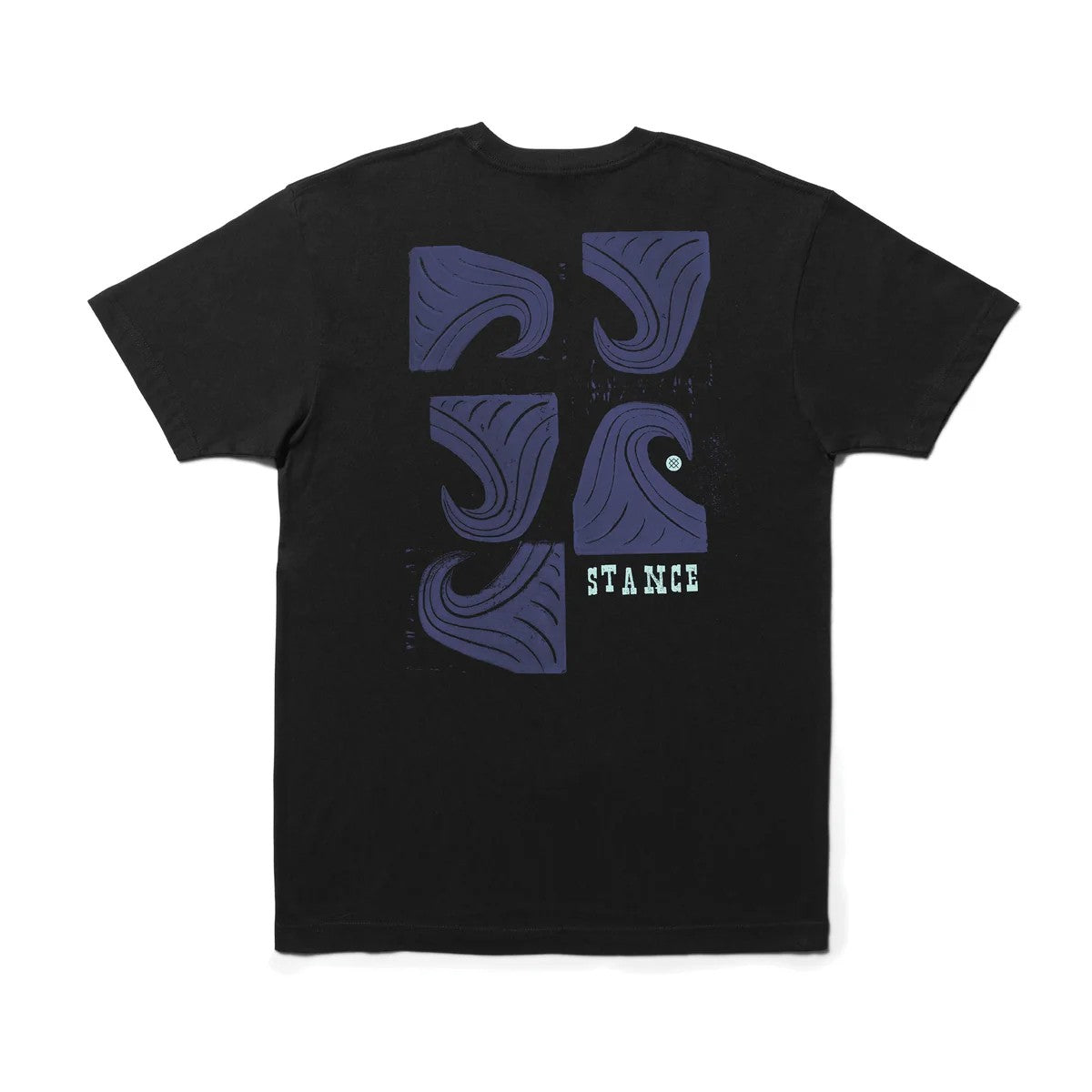 Polera Stance Stacked Swell Black