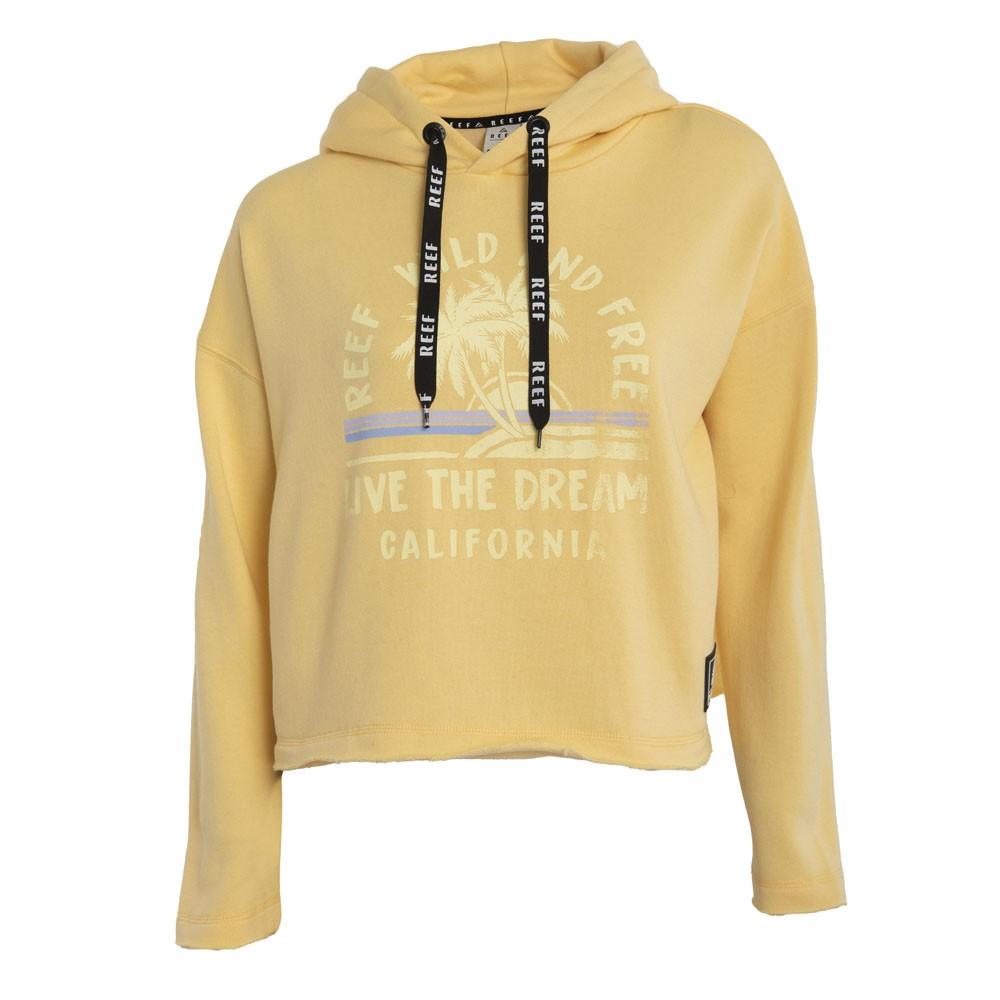 Poleron Crop Women Live the Dream Yellow