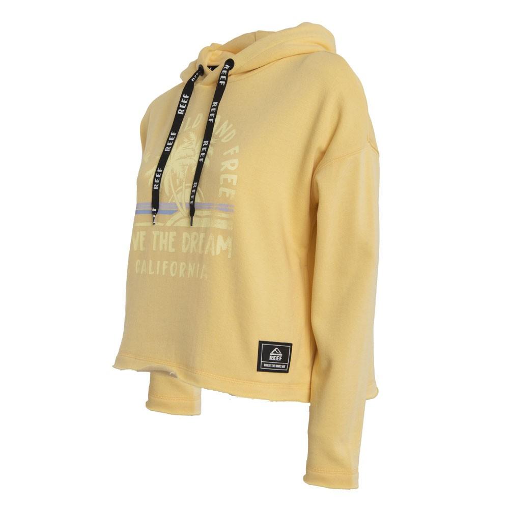 Poleron Crop Women Live the Dream Yellow