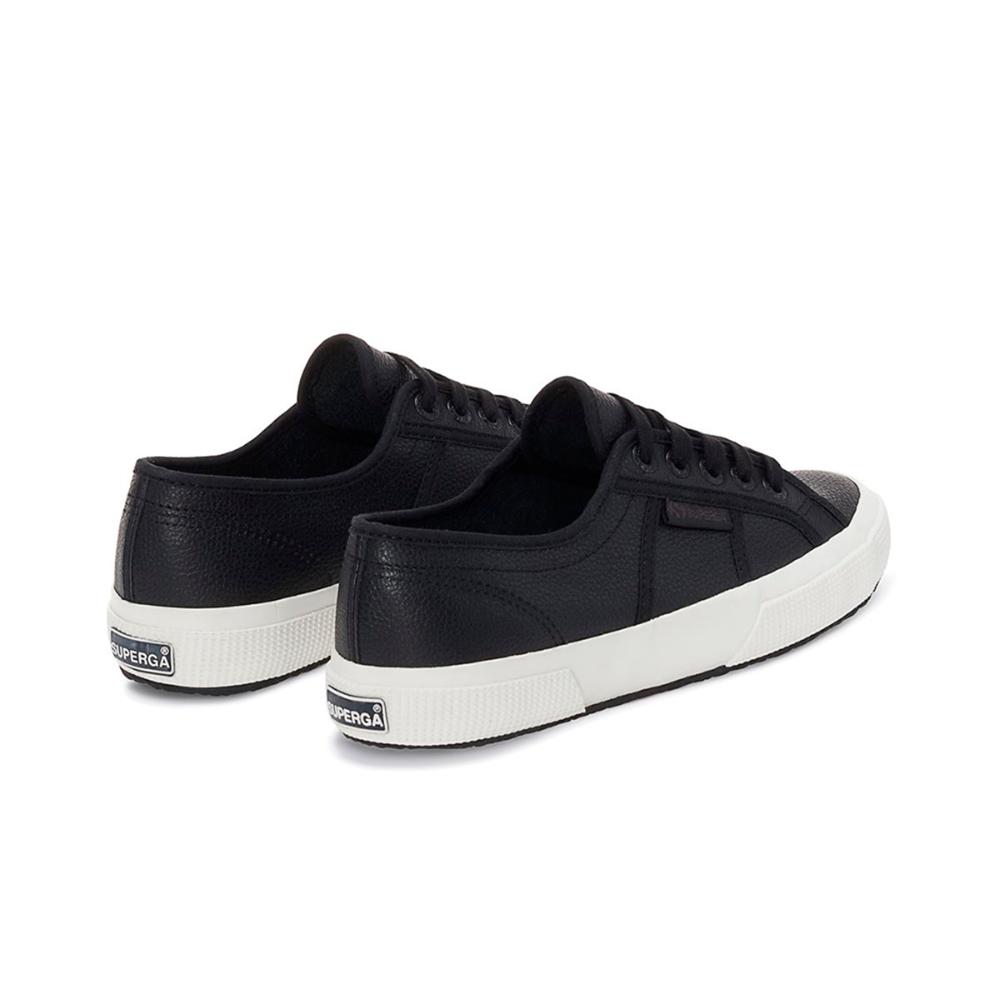 Zapatilla 2750 Tumbled Leather Black Avorio