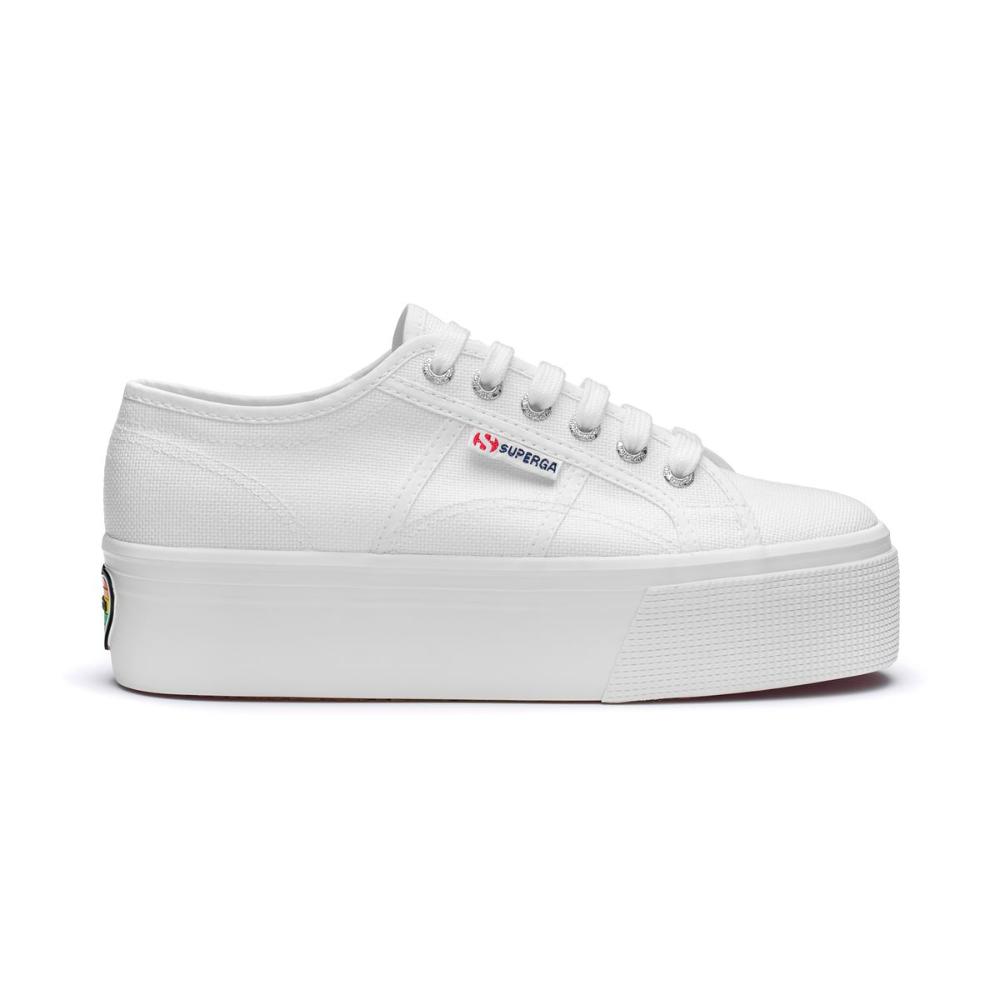 Zapatilla 2790 Heart Heel Pattern White Multi