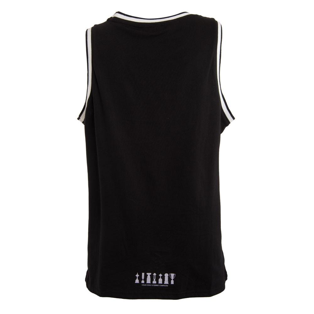 Polera Colo Colo Urbano tank "Trofeos Gris" Negra