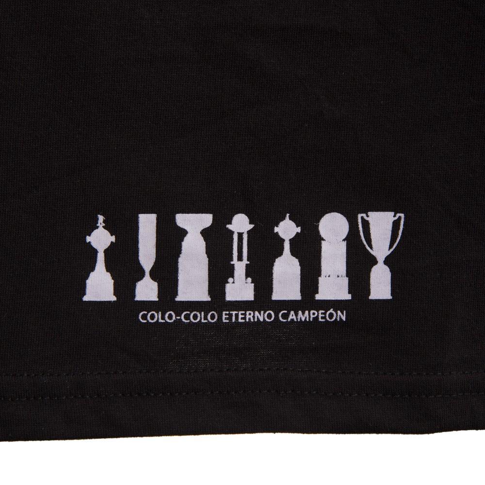 Polera Colo Colo Urbano tank "Trofeos Gris" Negra