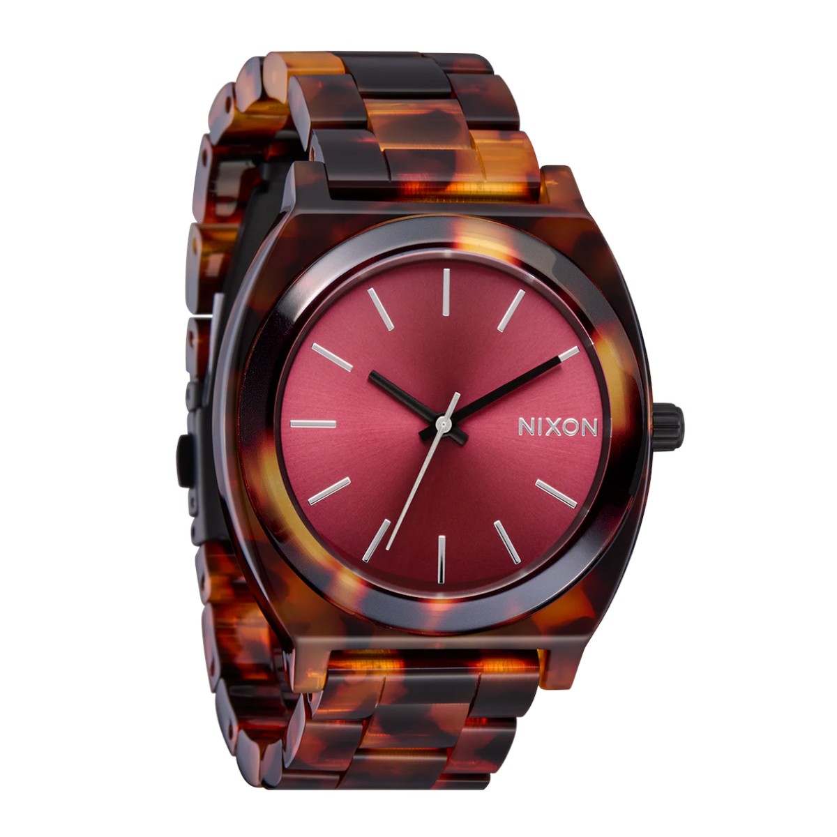 Reloj Nixon Time Teller Acetate Tortoise Oxblood