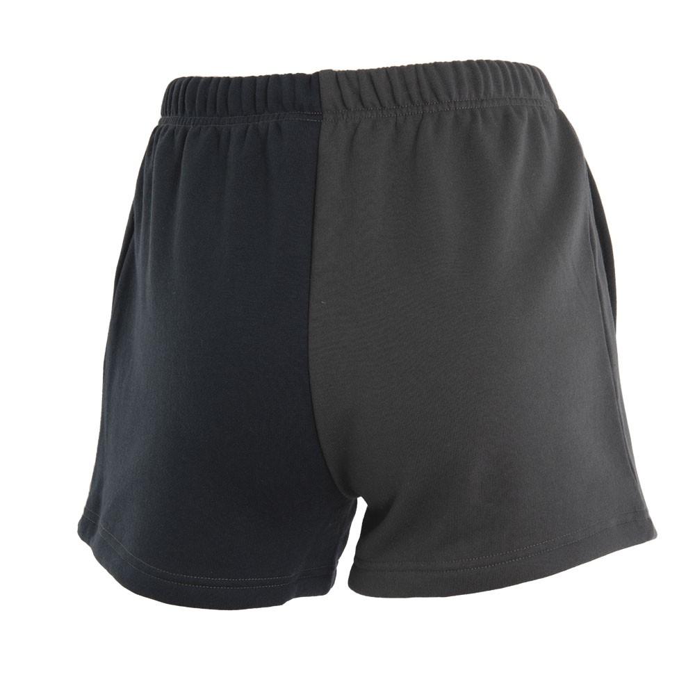 Short Women Split Black Grey