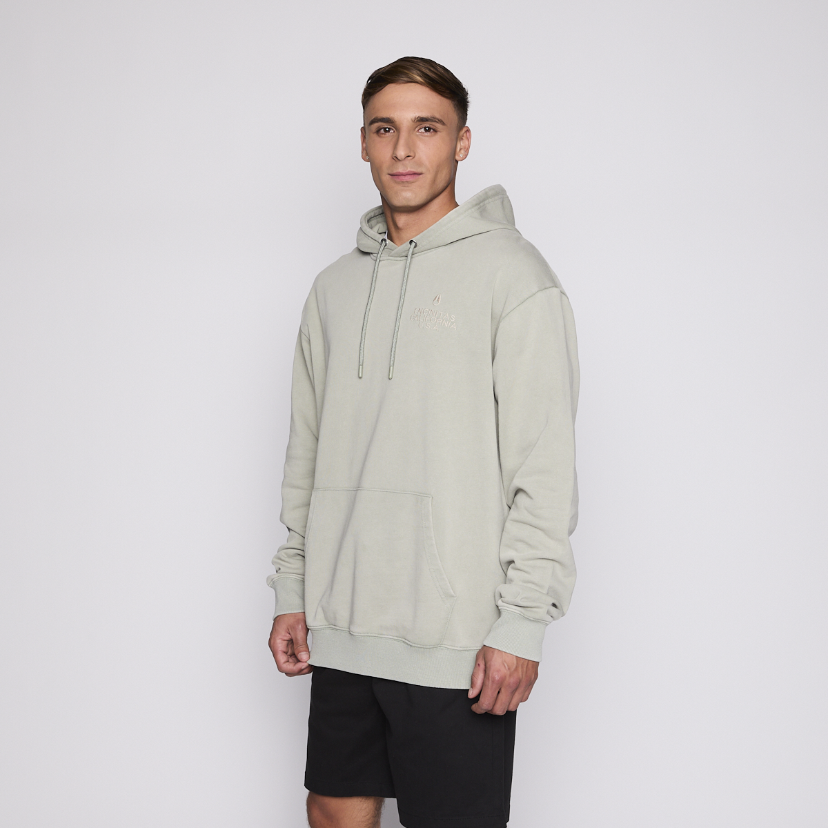 Polerón Nixon Men Hoodie Encinitas Light Green