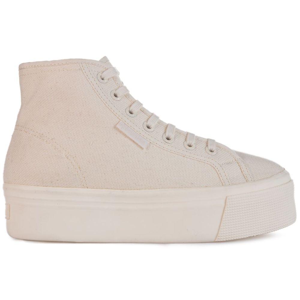 Zapatilla 2705 Hi Top Total Beige Raw Superga