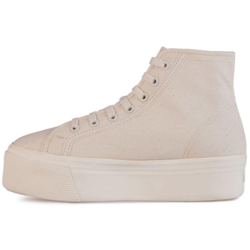 Zapatilla 2705 Hi Top Total Beige Raw Superga