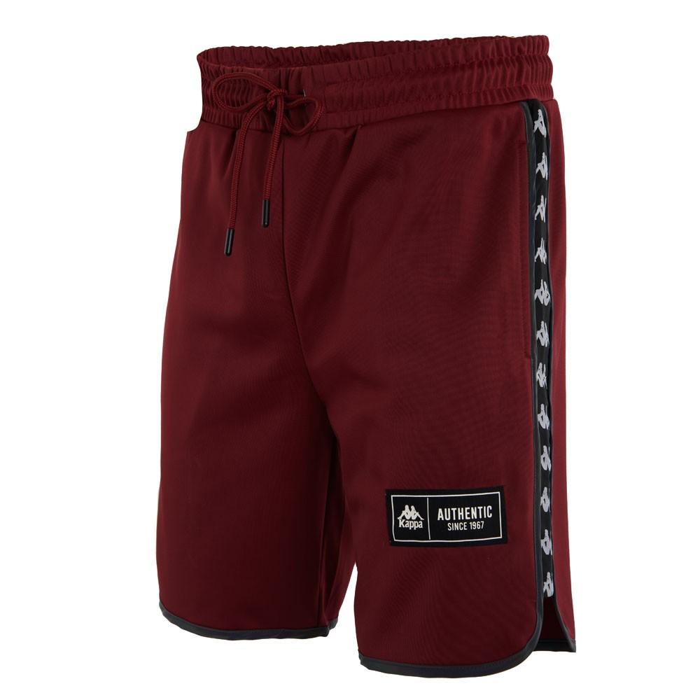 Short Men Burgundy Black Banda Black