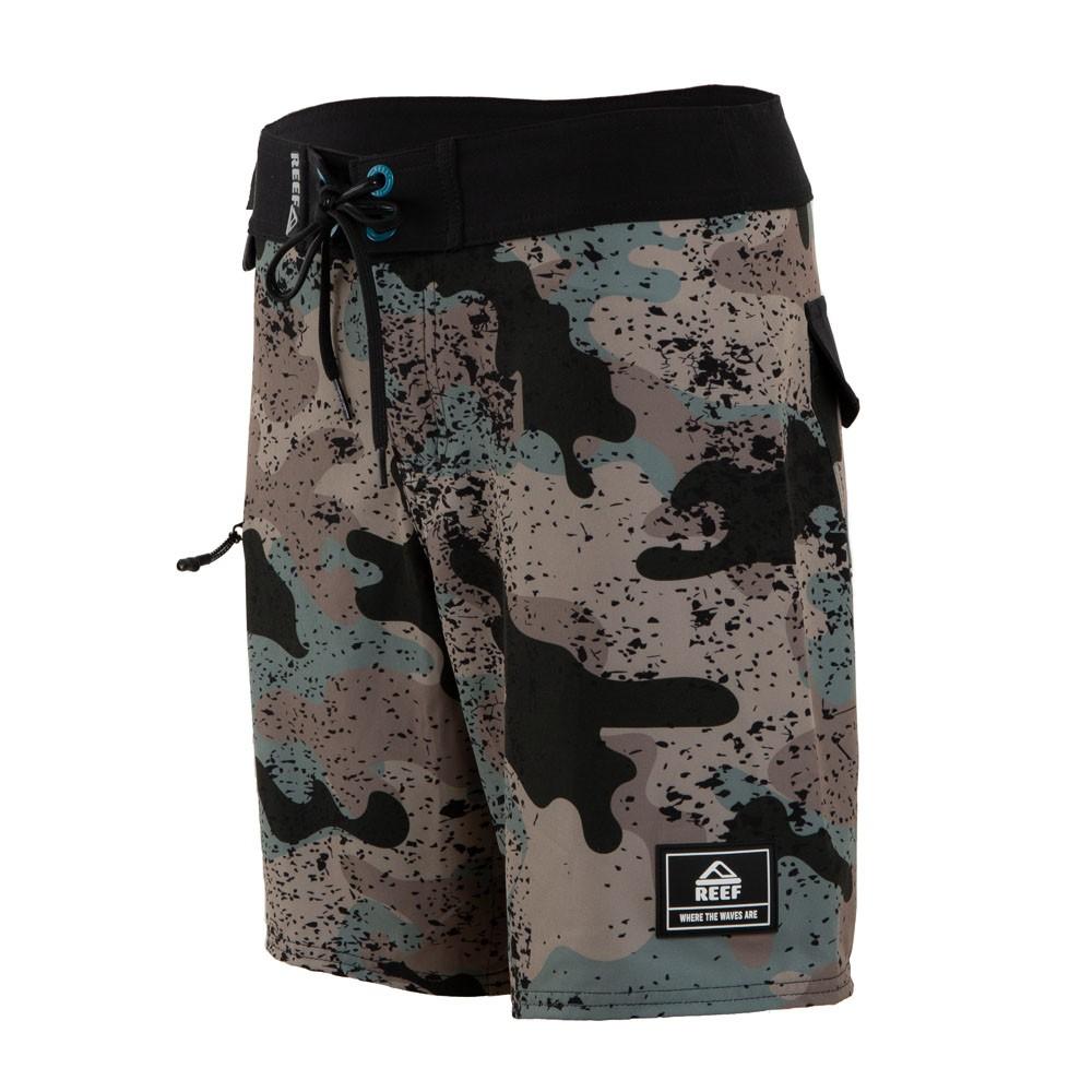 Traje de Baño Kids Camo Black Green Brown