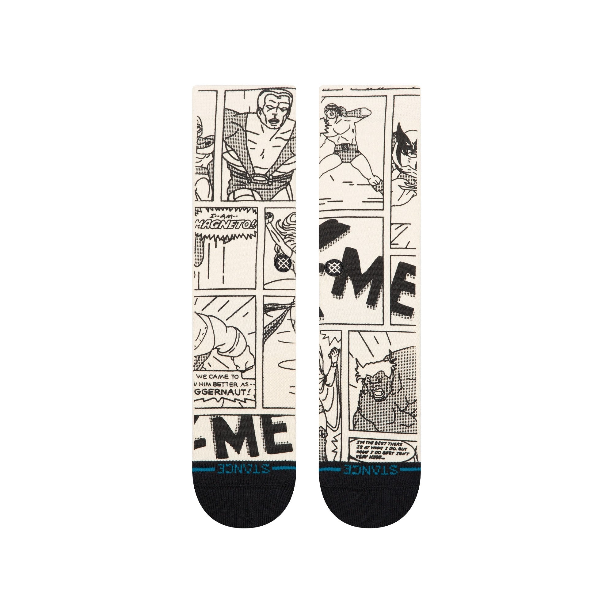 Stance Sock Men Good vs  Bad Crew Black White